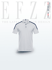 淺灰色團建工裝翻領工衣工作服廣告衫男廠服