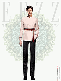 冬季燒烤火鍋飯店團(tuán)體男服務(wù)生工裝定制設(shè)計(jì)圖