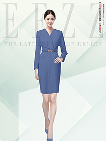 高端職業西裝連衣裙套裝兩件套OL職業裝定制設計圖