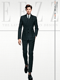 五星級酒店經(jīng)理純毛料西裝工作服定制設(shè)計(jì)圖