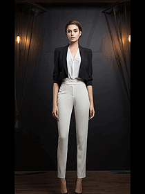 秋季新款高級感純黑色西服配裙職業裝正裝套裝