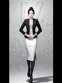 夜場服務(wù)生春秋外套高級感女士連衣裙制服