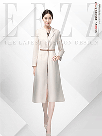 職業(yè)高端通勤連衣裙氣質(zhì)收腰a字裙空姐制服定制