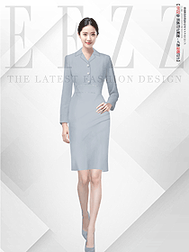 職場教師時尚工作服面試正裝主持人工裝裙定制