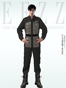 戶外深灰色迷彩訓(xùn)練服教官蛙服作訓(xùn)制服定制設(shè)計(jì)圖