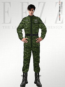 綠色迷彩戶外教官軍訓服全套訓練服保安制服定制