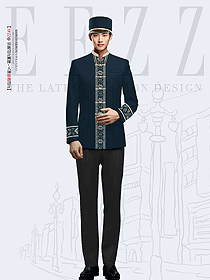 酒店門童套裝-禮儀樂隊工作服裝秋冬款