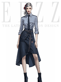 園丁cosplay服圍裙牛仔餐廳服務生制服款式圖