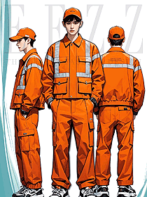 橙色反光條救援隊(duì)服應(yīng)急救援服水域救援服