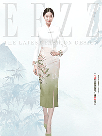 酒店咨客制服民族風改良旗袍定制原創設計圖