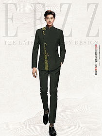 星級酒店保安制服賓館泊車員服裝男款設計圖