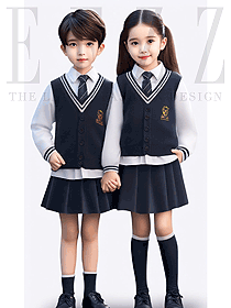 校園男童西裝背心套裝學院風兩件套