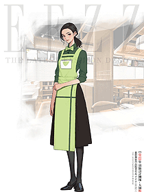 甜心款法式女仆裝-歐洲莊園農(nóng)場裙工作服設計