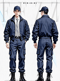 藏青色飛行夾克男款春秋季短款外套手繪設計