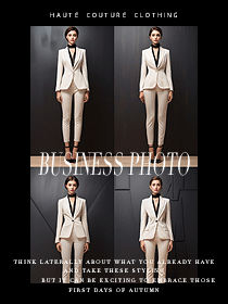 職業裝氣質白色西服套裝-工作服形象排版圖