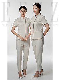 養(yǎng)生采耳師服裝足療足浴工裝定制圖