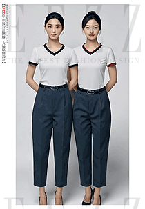 企業速干文化衫V領工裝女款短袖夏裝