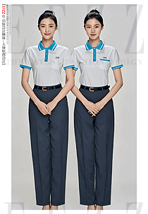 純棉女款夏季短袖polo衫刺繡款式圖