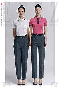 夏季企業工裝短袖翻領文化衫款式圖