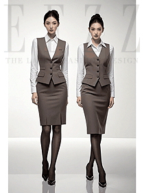 夏季辦公馬甲銀行行服制服工服