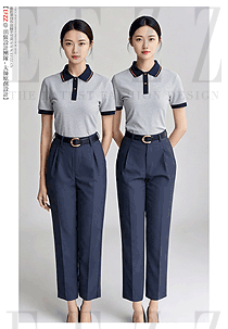 純棉短袖t恤定制工作服款式圖