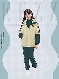 小學生校服春秋沖鋒衣三件套