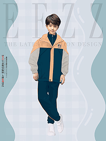 兒童三合一兩件套沖鋒衣設計圖