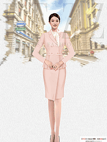 女春秋季西裝正裝前臺工作服