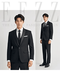 黑色男士商務休閑職業正裝外套