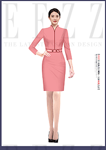 高端職業(yè)連衣裙夏高級感時尚設計圖