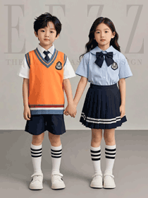 小學生校服夏裝襯衫畢業(yè)照