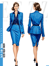 高端商務(wù)西服職場氣質(zhì)銀行上班工作服