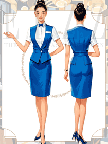 女長袖酒店飯店酒吧西餐廳制服套裝