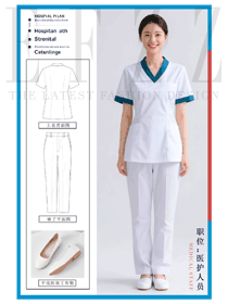 夏季薄款口腔牙科美容院醫護工作制服