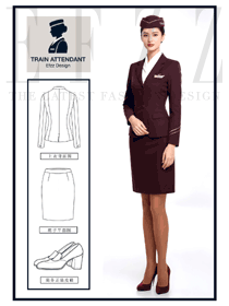 酒紅韻彩，鐵途芳華—鐵路乘務(wù)員專屬制服之美
