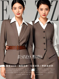 時尚通勤女職業裝款式圖|大地系?干練通勤職場著裝圖集