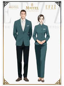青黛紳韻 —EFZZ 原創酒店客房制服的輕奢專業主義