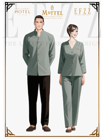 青灰逸致 ——EFZZ 原創(chuàng)酒店客房制服的靜雅服務(wù)哲學