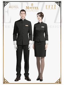 墨韻尊儀 ——EFZZ 原創輕奢酒店客房制服定制設計圖