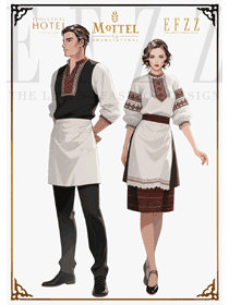 服務員穿成「行走的東歐繡片」！幾何紋藏著民俗基因密碼