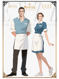 藍白Diner風:圍裙符號下的酒店西餐服務松弛美學案例