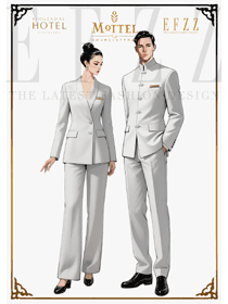高級灰韻:五星級酒店服務人員的輕奢制服設計