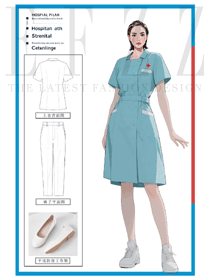 系列醫(yī)護(hù)服原創(chuàng)設(shè)計(jì)：為女性醫(yī)護(hù)打造優(yōu)雅高效的工作著裝