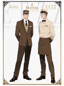 米棕鎏金：星級酒店行李生工作服的實用美學套裝