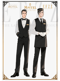黑裝白襯：星級酒店行李生工作服的干練服務符號