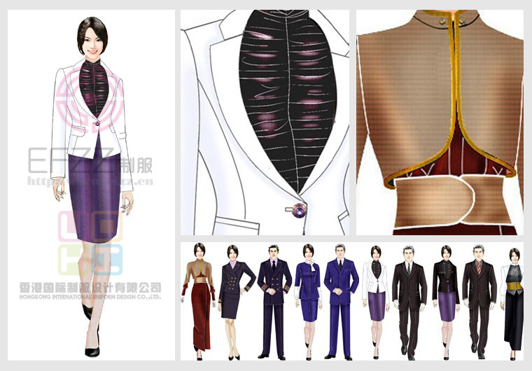 國際五星級大酒店制服圖片