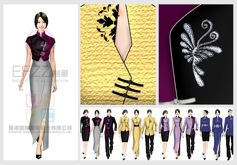 中餐廳服務員制服系列圖片