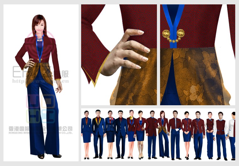 高檔會所酒店制服系列圖片方案