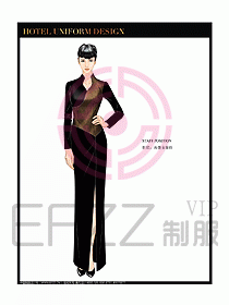 酒店中餐咨客制服設(shè)計(jì)圖628