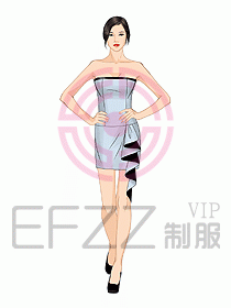 夜總會ktv包房公主制服設計圖494